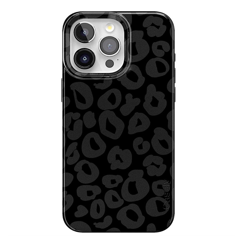 NWT Casely BLACK LEOPARD iPhone 15 Pro Max Phone Case
